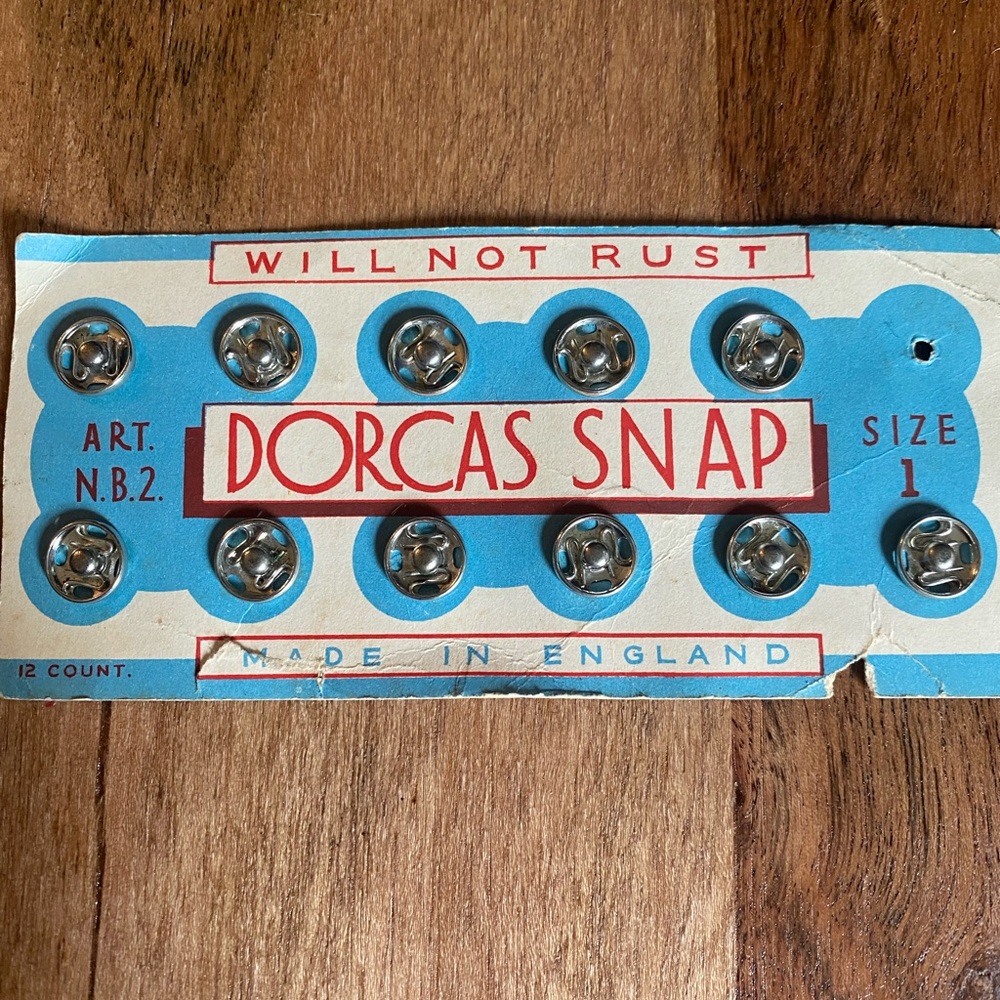 Vintage Dorcas Snap Fasteners - Silver